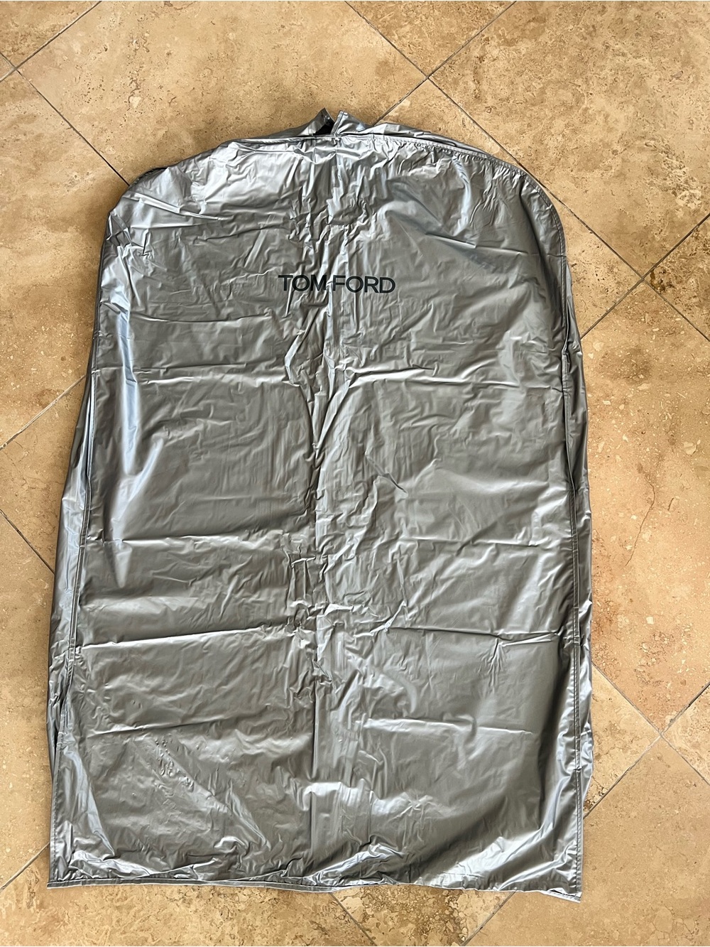 Tom Ford Metallic Silver Suit Cover